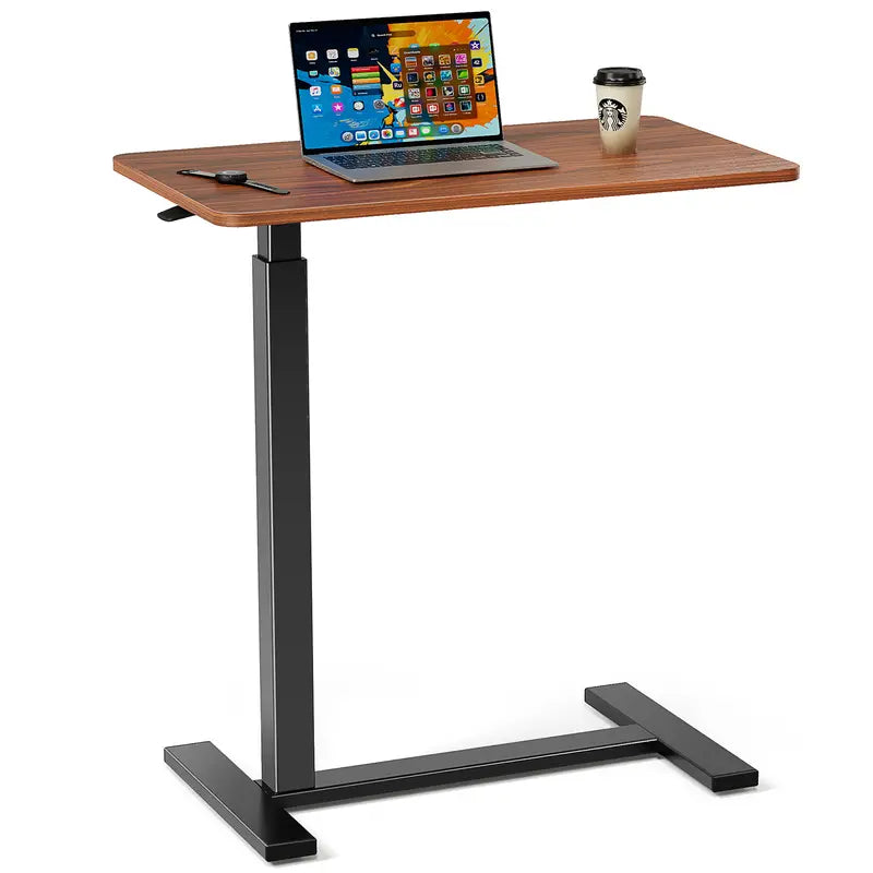 ☁️ Rolling Height Adjustable Overbed Table, Mobile Laptop Desk for Bedroom, Hospital & Dorm