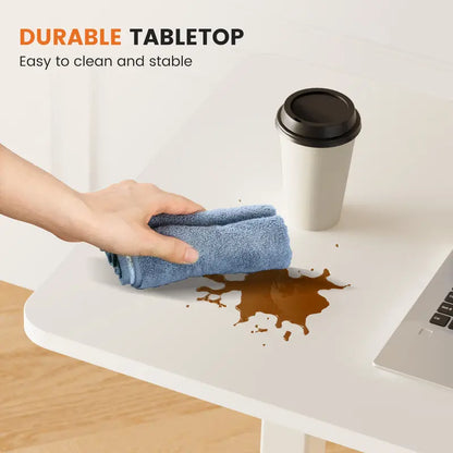 ☁️ Rolling Height Adjustable Overbed Table, Mobile Laptop Desk for Bedroom, Hospital & Dorm