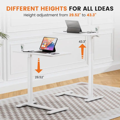 ☁️ Rolling Height Adjustable Overbed Table, Mobile Laptop Desk for Bedroom, Hospital & Dorm