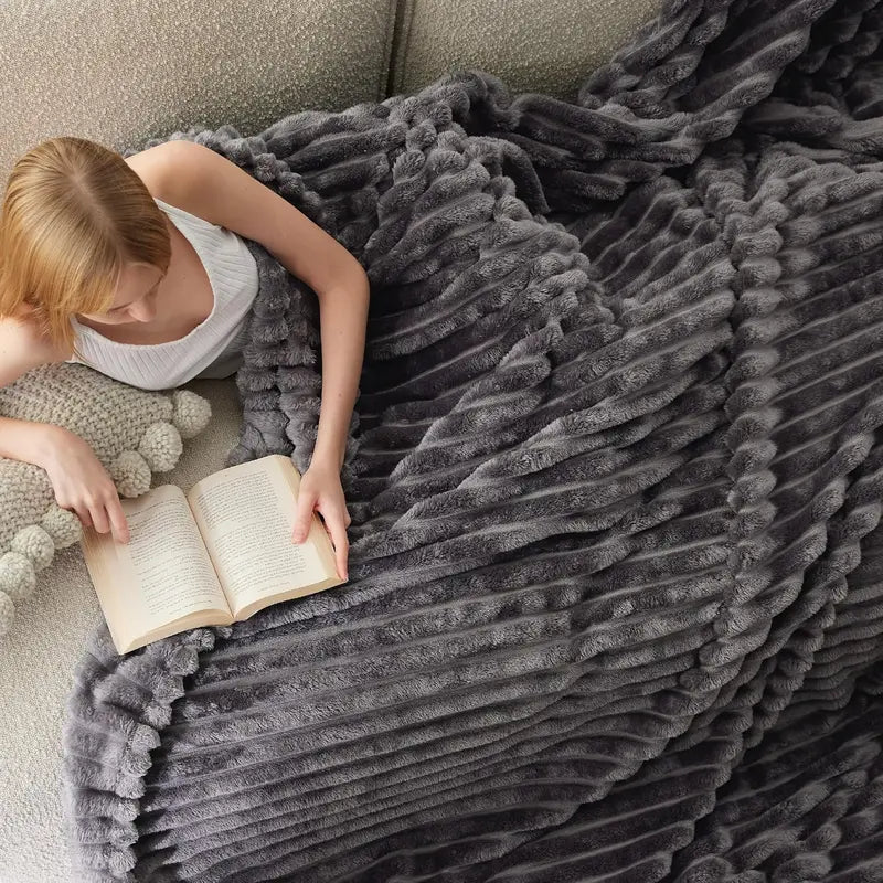 Summer Sale | Striped Cozy Blanket All Season Indoor Outdoor