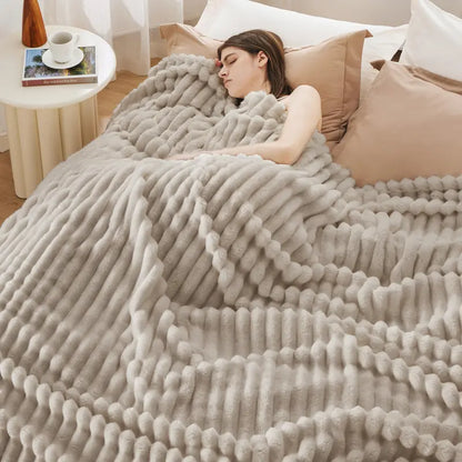 Summer Sale | Striped Cozy Blanket All Season Indoor Outdoor