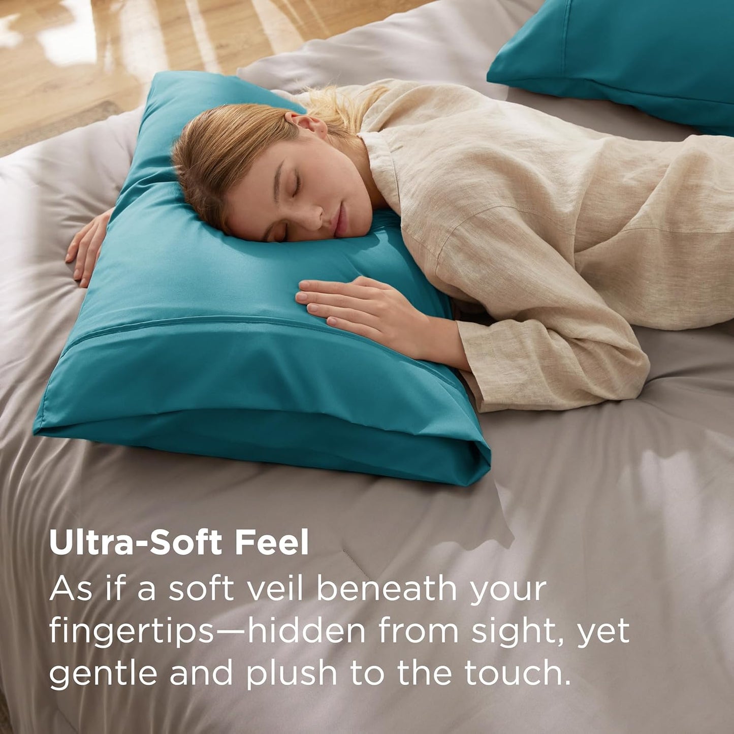 Soft Brushed Microfiber Pillow Case 20x26 | Wrinkle Fade Resistant