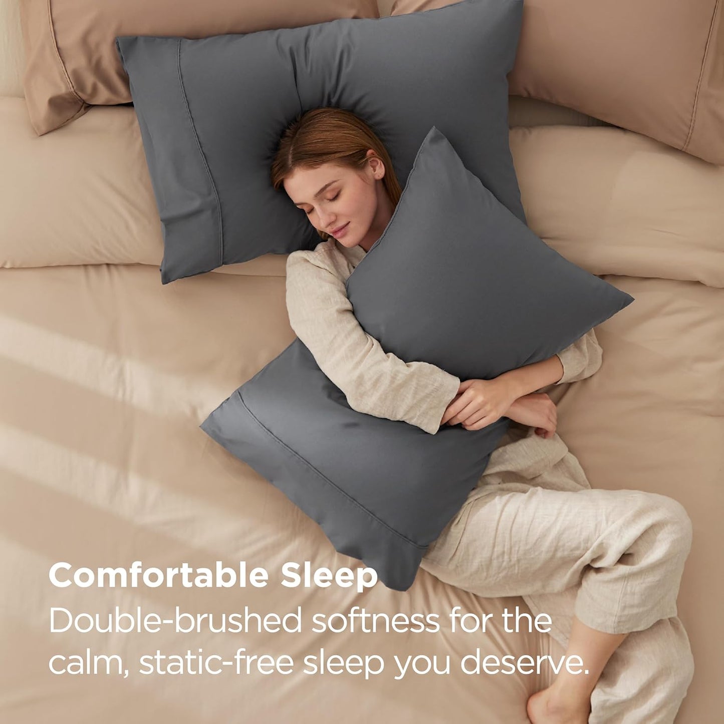 Soft Brushed Microfiber Pillow Case 20x26 | Wrinkle Fade Resistant