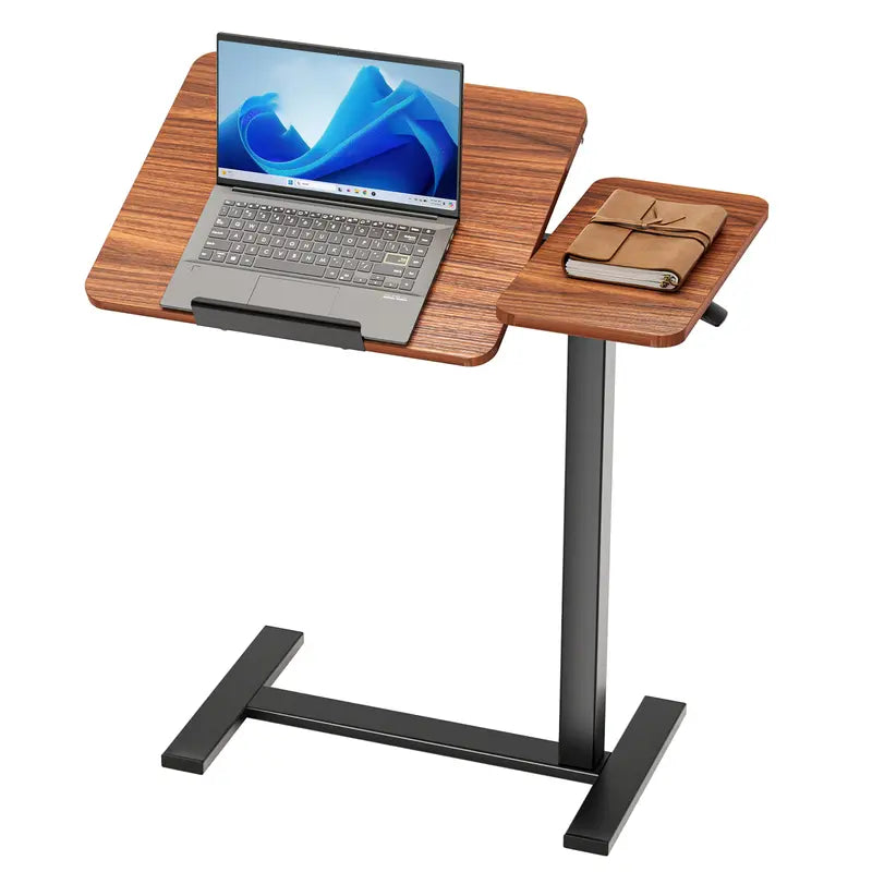☁️ Rolling Height Adjustable Overbed Table, Mobile Laptop Desk for Bedroom, Hospital & Dorm