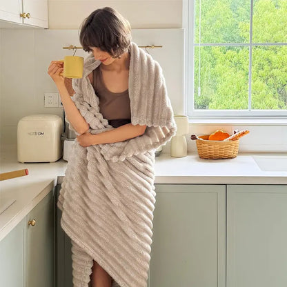 Summer Sale | Striped Cozy Blanket All Season Indoor Outdoor